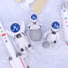LUOZZY 8 Pcs Astronaut Figurines Cake Topper Miniature Astronaut Toys Outer Space Cake Decorations Spaceman Statues for Space Theme Party Decorations