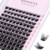 Kissxiaoya Cluster Eyelash Extensions, 120PCS Lash Clusters DIY Eyelash Extension, 9/10/11/12/13/14/15 mm Natural False Eyelashes Cluster Soft Individual Lashes Clusters (9-15 mm)