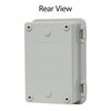 LMioEtool Junction Box, ABS Plastic, IP65 Waterproof Dustproof Universal Electrical Enclosure, Hinged Shell Outdoor and Indoor Usage Project Box, 5.9"x 3.9"x 2.8"(150x100x70mm), Grey