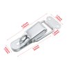 HJGarden 2pcs Easy-to-use Safety Latch with Locking Nose Adjustable Industrial Box Equipment Spring Hasp Stainless Steel Spring Latch