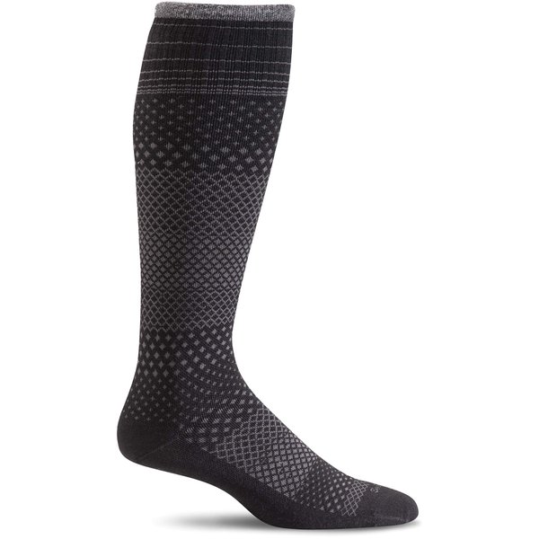 Sockwell Women's Micro Grade Moderate Graduated Compression Sock, Black - M/L