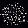 Tisslan 100pcs Flat Back Crystal Clear Glass Shape Nail Rhinestones 720pcs Loose Cystal Beads Nail Art Decoration Craft Accessory