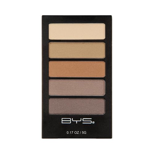 BYS Women's 5-Piece Eye Shadow Palette, Natural Delight Eye Pigments