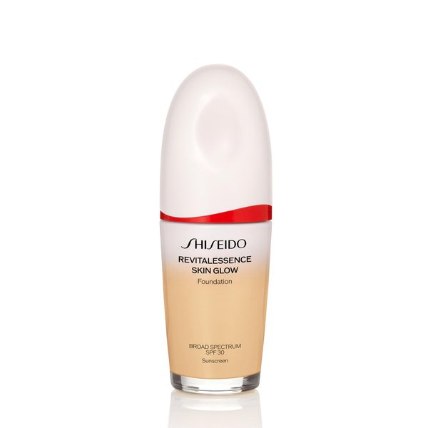 Shiseido RevitalEssence Skin Glow Foundation SPF 30, 210 Birch - Buildable, Medium Coverage - 24-HR Hydration & 12-HR Wear - Transfer, Crease & Fade Resistant - Non-Comedogenic - All Skin Types