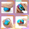 Erinnmy 24 Pcs Globe Squeeze Balls,2.5in Mini World Stress Balls,Earth Stress Relief Balls,Foam Earth Squeeze Balls for Kids,Soft Globe Foam Stress Ball Toy for Finger Exercise School Party Favors