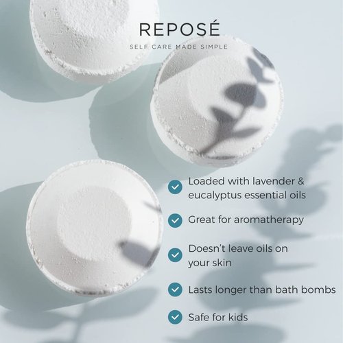 Repose Shower Steamer with Eucalyptus and Lavender | Bath Bomb for Your Shower (6)