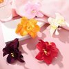 5Pcs Colorful Artificial Flower Hair Clip, Bohemian Flower Hairpin Hawaiian Hibiscus Plumeria Hairpin for Seaside Holiday,Clips and Barrettes,Hair Accessories,Bridal Hair Accessories Headwear