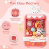 Laoyebaohao Bunny Claw Machine for Kids Toys for Girls Mini Vending Machine Toys with Mini Plush Toys Adjustable Sounds and Music Party Birthday Toys Girls Toys Gifts for Girls