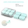 Pill Organizer SOFISO 4/6 Grid Free Assembly Travel Medicine Organizer 10 Day Pill Organizer Portable Pill Box Waterproof Pill Case Daily Medication Carry Case for Vitamins, Fish Oils, Supplements