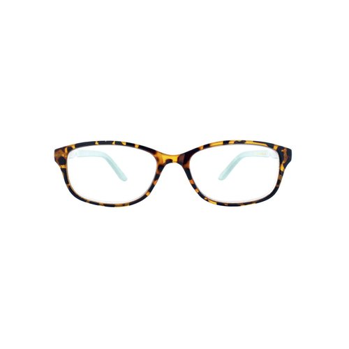 SAV Eyewear Women's Victoria Klein 9082 Turquoise Square Reading Glasses, 33 mm + 2