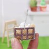 Kisangel 1 Set Mini Eggs Basket Miniature Dollhouse Food 1: 12 Scale Dollhouse Accessories Fairy Garden Accessories Micro Landscape Ornaments