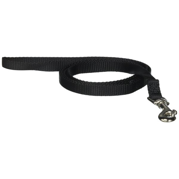 Hamilton SLE 4BK 3/8-Inch Single Thick Nylon Lead with Swivel Snap, 4-Feet, Black