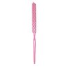 Allegro Combs Rat Tail And Three Row Combs For Women Parting Hairstylist Wide Tooth Comb Detangling Hair Styling Apply Product In Curly Hair Made In The USA 2 Pcs. (Light Pink)