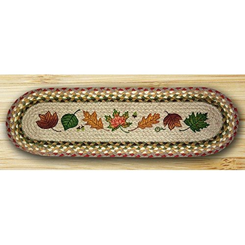Oval Stair Tread, Autumn Leaves