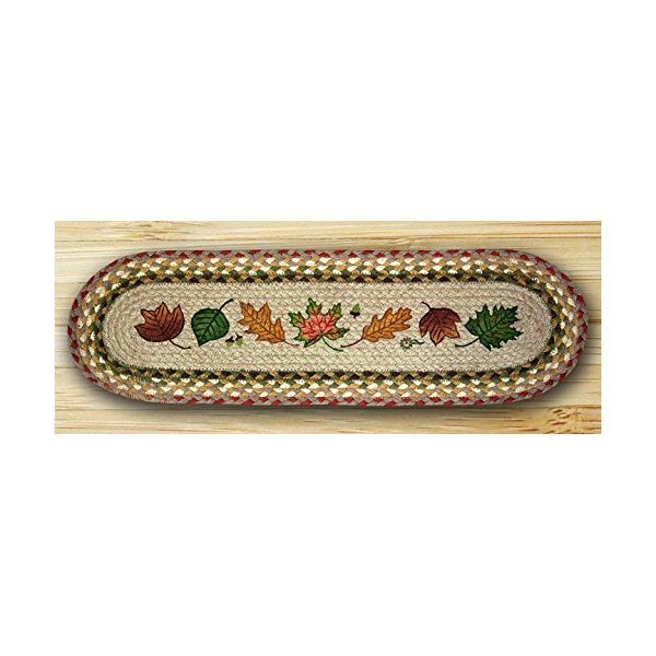 Oval Stair Tread, Autumn Leaves