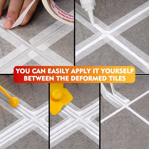 Melanther Grout Filler Tube | 2 Pack Tile Grout Paint for Bathroom Shower Floor, Fast Drying Grout Repair Kit Refresh Filler Tube, Grout Sealer Restore and Renew Grout Line Grout Pen (White)