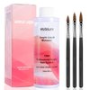 MUSILAN Monomer Acrylic Nail Liquid 150ML - Acrylic Liquid Monomer for Acrylic Powder Acrylic Nail Liquid Monomer with 3PCS Acrylic Brushes Size（8/10/14）For Acrylic Nails Extension Non-Yellowing