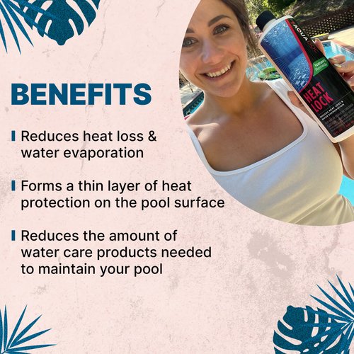 Pool Liquid Solar Blanket with Innovative Heat Lock | The Liquid Solar Blanket for Pools for UV Protectant and Pool Liquid Heat Shield to Reduce Chemical Loss | AquaDoc Pool Chemicals