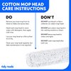 Tidy Tools Commercial Dust Mop Replacement Head – 36 x 5 In. Cotton Reusable Mop Head – Industrial Dust Mop Refill for Floor Cleaning & Janitorial Supplies