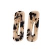 Lurrose 2 Pcs Tortoise Shell Hair Clips Leopard Barrettes Vintage Hair Clip for Girls