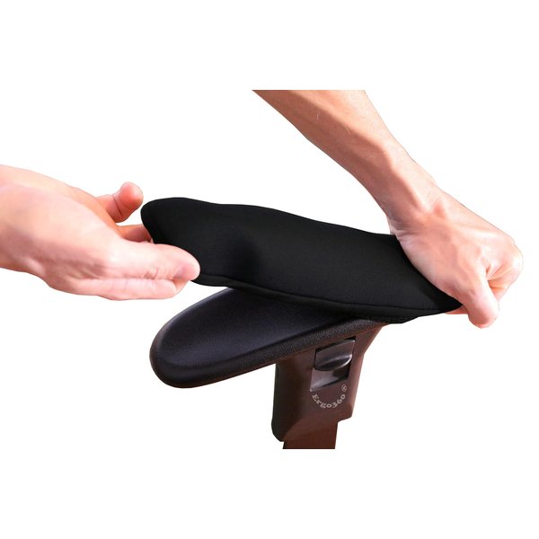 Ergo360 Soft Chair Arm Pad Covers Stretch Over Armrests 10.5" to 13" Long. Restore, Protect, and Cushion Chair Armrests. Complete Set of 2. Simple Installation.