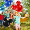 MIKIMIQI 4 Pcs Mouse Head Foil Balloons, 24'' Mouse Mylar Balloon for Birthday Party Decorations Jumbo Mouse Head Aluminum Foil Balloons Party Favors Supplies (Dark Blue)