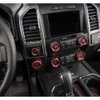 Keptrim for F150 Air Conditioner Switch & Trailer & 4WD & VOL Knob Button Trim for Ford F150 XLT 2016 2017 2018 2019, Red Aluminum, 6pcs (Not for 2021 2022 2023)