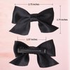 Hair Bow Clips (Black)