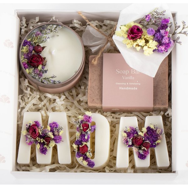 LaurGifts Birthday Gift for Mom, New Mom Gift for Women - Dutch Flower Fields Inspired Home Spa for Women - Bulk Mother's Day Gift Set Self Care Gift Basket for Her