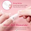 Gel Nail Polish Remover Tools Kit, with 10 Pcs Nail Clips, 400 Pcs Lint Free Nail Wipes, Nail Files 100/180, Buffer Block 400/4000, Nail Brush, Cuticle Pusher& Peeler (Clear)