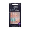 KISS False Nails Kit, Gel Fantasy Allure Ready to Wear Gel & Sculpted Nails, Stick and Glue Included, X-Long Length, Coffin Shape with Color Changing Accent, Long-Lasting Hottest Trend Glue on Nails