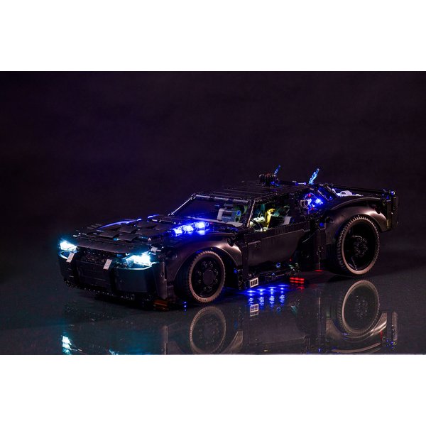 Brick Loot Roll Over Image to Zoom in Deluxe LED Lighting Light Kit for Your Technic The Batman Batmobile 42127 - (Note: Model is NOT Included)