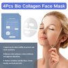 TTYRBF 4PCS Skinqueen Bio Collagen Face Mask,Collagen Mask,Collagen Mask Glass Skin,Deep Collagen Mask