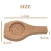Killer's Instinct Outdoors Carved Round Wooden Mould Press Mooncake Mold Middle Eastern Cookie & Cake Mold 2-1/2" Diameter 1/2" Depth Maamoul Cookie Mold