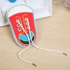 SquarezhenBo Red Wooden Learn to Tie Your Own Shoes Threading Lacing Shoes Training Early Learning Kits for Kids | Threading Lacing Shoes Training Board Kids Early Learning Science Kits