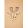 Unique Professional Painter Makeup Brush Set, COSHINE 7pcs Soft Synthetic Wood Handle Foundation, Powder, Eyeshadow, Lip Gloss Cosmetic Brushes Kit