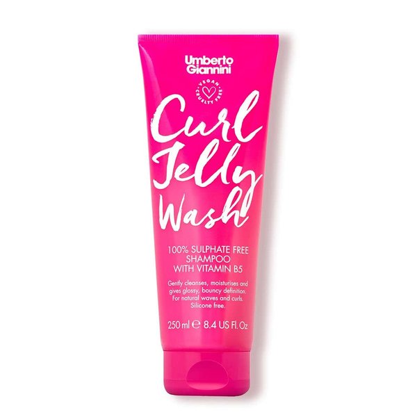 Umberto Giannini Curl Jelly Wash, Vegan, Cruelty Free, & Sulfate Free Shampoo for Curly or Wavy Hair, 250ml