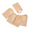 Volanic 100PCS 4X6 Inch Kraft Paper Bags Small Flat Party Favor Bag for Bakery Cookies Sandwich Soap Packing