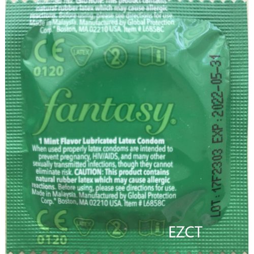 Fantasy Flavored Condoms Pack 12 Condoms : variety of flavors such as VANILLA, STRAWBERRY, MINT, GRAPE, CHOCOLATE, and BANANA. [The Random Fun That You Will Not Know Until You Have Used.]