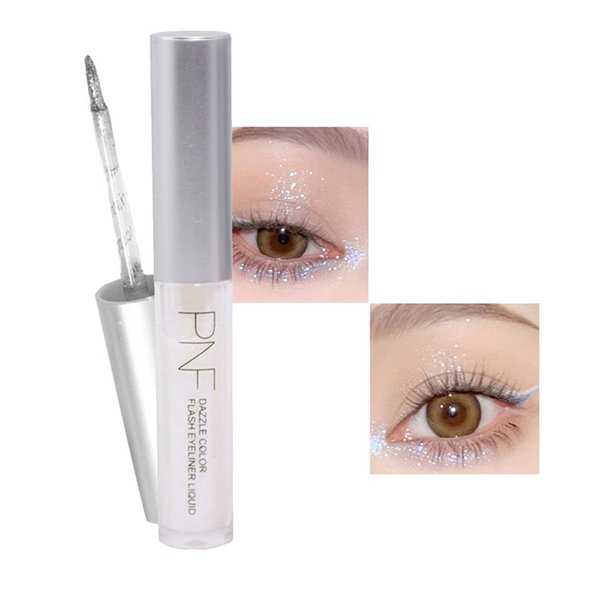 KWOLYKIM Liquid Glitter Eyeshadow, Long Lasting, Quick Drying, Easy to Apply, Loose Bling Glitter Diamond Pigmented Glue for Eye Crystals Makeup (Sparkling Morning Light)