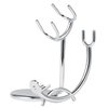 Shaving Razor and Brush Stand, Stainless Steel Shaving Razor Holder, Compatible with Long and Short Handle Safety Razor, Straight Razor and Barber Razor