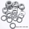 Mudder 50 Pieces Aluminum Engine Oil Drain Plug Washer Gaskets Compatible with Honda Part 94109-14000