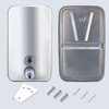 VANNSOO Commercial Soap Dispenser Wall Mount Stainless Steel Manual Liquid Pump Rust-Proof Leak Free for Bathroom (34 fl.oz./1000ml)