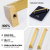 iZINC 5 Pack Solid Zinc Glod Drawer Pulls,6 1/4 Inch/160mm Brushed Gold Cabinet Pulls,Modern Dresser Handles,Kitchen Hardware for Bathroom and Cabinet
