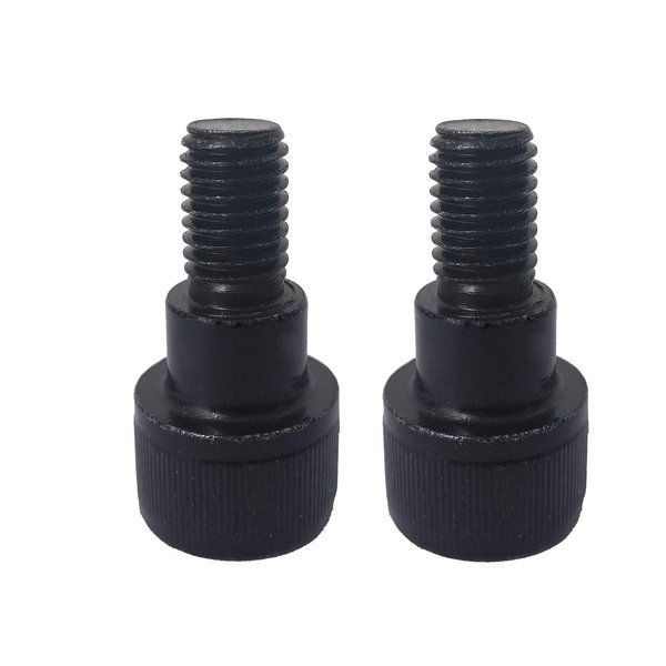 Hex socket Replacement Bolts Barbell Screw for Olympic Bars 2-Piece (14mm Hexagon socket)