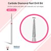 Rolybag Cuticle Nail Drill Bits Needle Shape Cuticle Drill Bit for Nail Diamond Drill Bits 3/32” Professional Safety Cuticle Clean Drill for Electric Remove Cuticle Dead Skin Manicure Tools (Fine)