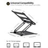 Urmust Laptop Notebook Stand Holder Adjustable Laptop Stand Portable Laptop Riser Compatible with MacBook Air Pro HP Dell XPS Lenovo All Laptops 10-15.6"(Black)
