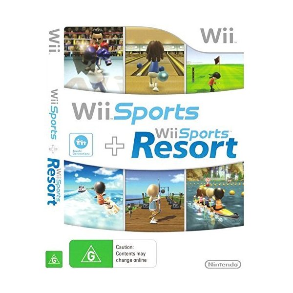 Nintendo Wii Sports / Wii Sports Resort - 2 Games on 1 Disc Bundle Version (Renewed)