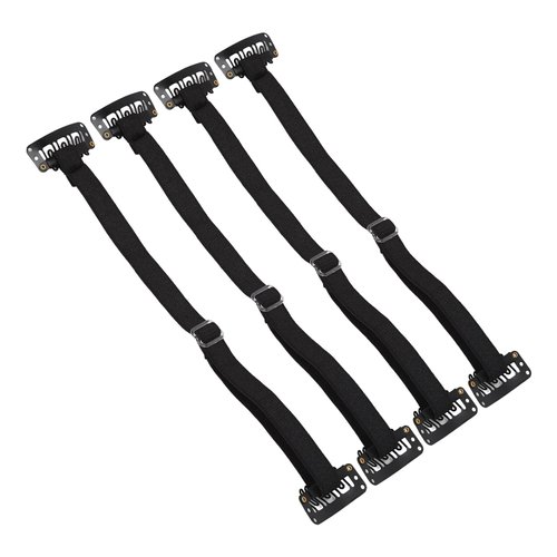 4PCS Face Lifting Band with Hairclip, Reusable Hairpin Facial Lifting Bands Invisible Facelift Patch Straps for Hair, Adjustable Elastic Instant Face Lift Band (Black)