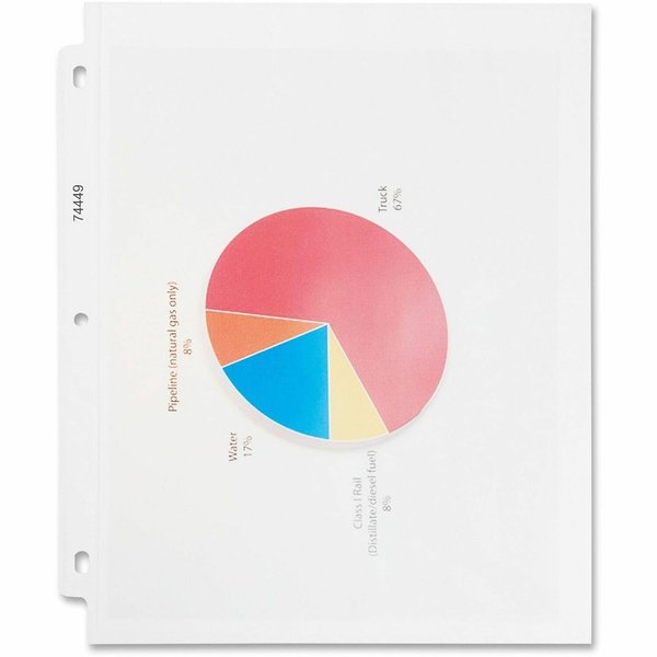 Business Source 74449 Sheet Protectors Top Load 3.3 mil 11-Inch x8-1/2-Inch 100/BX Nonglare